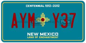 AYMY37  license plate in NM