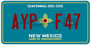 AYPF47  license plate in NM