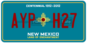 AYPH27  license plate in NM