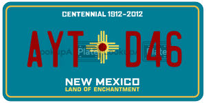 AYTD46  license plate in NM