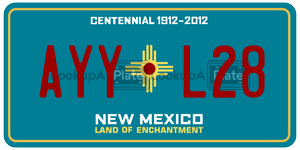 AYYL28  license plate in NM