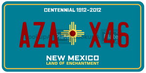 AZAX46  license plate in NM