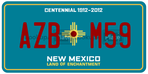 AZBM59  license plate in NM