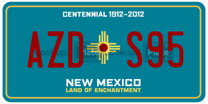 AZDS95  license plate in NM