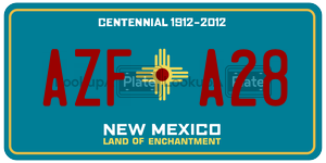 AZFA28  license plate in NM