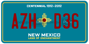 AZHD36  license plate in NM
