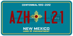 AZHL21  license plate in NM