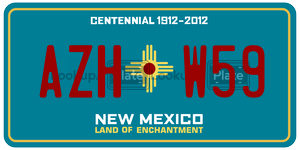 AZHW59 license plate in New Mexico