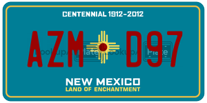 AZMD97  license plate in NM
