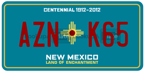 AZNK65  license plate in NM
