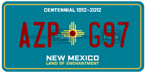 AZPG97  license plate in NM