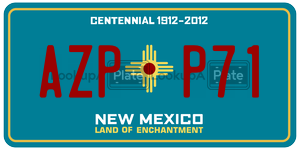 AZPP71  license plate in NM