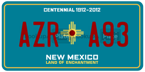 AZRA93  license plate in NM