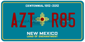 AZTR85 license plate in New Mexico