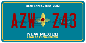 AZWZ43  license plate in NM