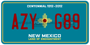 AZYG89  license plate in NM