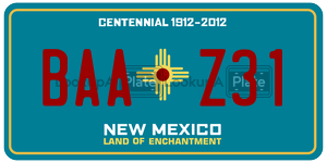 BAAZ31  license plate in NM