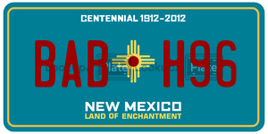 BABH96  license plate in NM