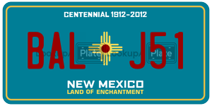 BALJ51  license plate in NM