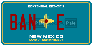 BANE license plate in New Mexico