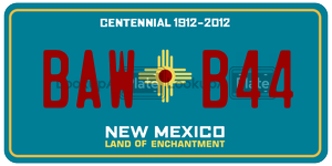 BAWB44  license plate in NM