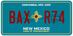 BAXR74  license plate in NM