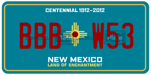 BBBW53  license plate in NM