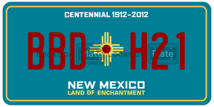 BBDH21  license plate in NM