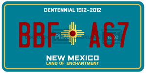 BBFA67  license plate in NM