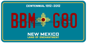 BBMG80  license plate in NM