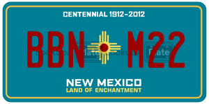BBNM22  license plate in NM