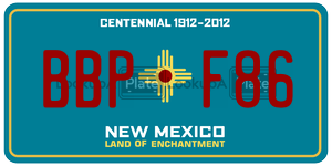 BBPF86  license plate in NM