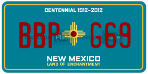 BBPG69  license plate in NM