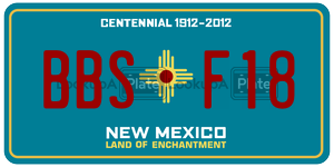 BBSF18  license plate in NM