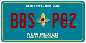 BBSP82  license plate in NM