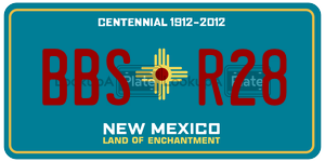BBSR28  license plate in NM