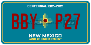 BBYP27  license plate in NM