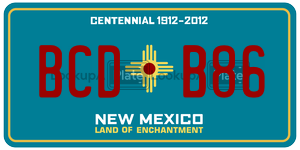 BCDB86  license plate in NM