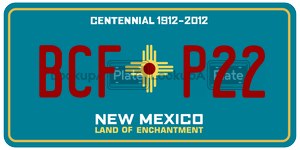 BCFP22  license plate in NM