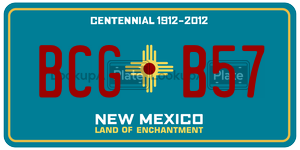 BCGB57  license plate in NM