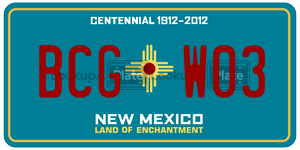 BCGW03  license plate in NM