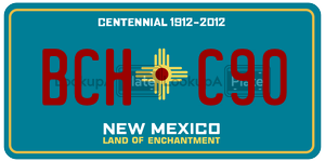 BCHC90 license plate in New Mexico