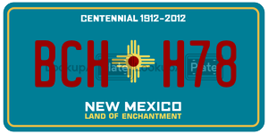 BCHH78  license plate in NM