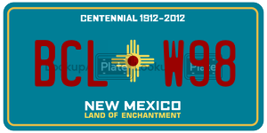 BCLW98  license plate in NM