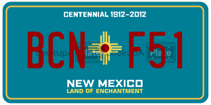 BCNF51  license plate in NM