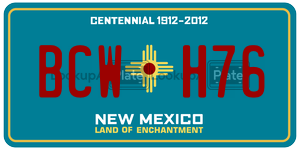 BCWH76  license plate in NM