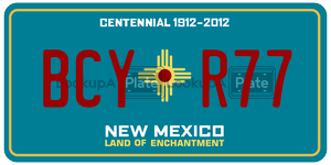 BCYR77  license plate in NM