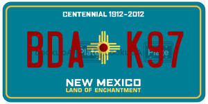 BDAK97  license plate in NM