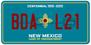 BDAL21  license plate in NM