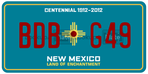 BDBG49  license plate in NM
